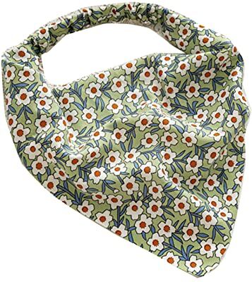 AOOOWER Bandane per capelli floreali con stampa floreale Fazzoletto per capelli Bandane da donna Sciarpa per capelli Fascia triangolare con fasce elastiche Bandane per capelli floreali Foulard Fazzoletto per