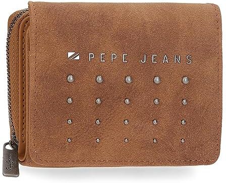 Pepe Jeans Holly Portafoglio Portafoglio Marrone, 10 x 8 x 3 cm, Ecopelle Marrone, Talla única, Portafoglio con Portafoglio, marrone, taglia unica, Portafoglio con portafoglio