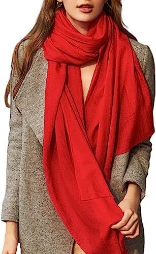 WKTRSM Sciarpa Cotone Donna Stola Scialle Morbido Sciarpa Inverno Grande Sciarpe Donna per Autunno e Inverno 180 * 120cm