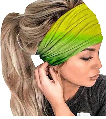 YWSTYllelty Fascia Donna Capelli Band Bandana Print Women Elastic Head Headband Headband Wrap Hair Headband Cerchietto Bombato Rosso