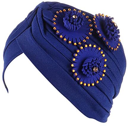 YWSTYllelty Fascia Elastica Capelli Headwear Turban Hat turbante Cap Cancer Floral Wrap Bohemian Hair Cap Ethnic Cover Heardband Cerchietto Bombato Fucsia