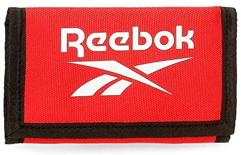 Reebok Portafoglio  Boston con portamonete rosso 13x8x2,5 cm Poliestere