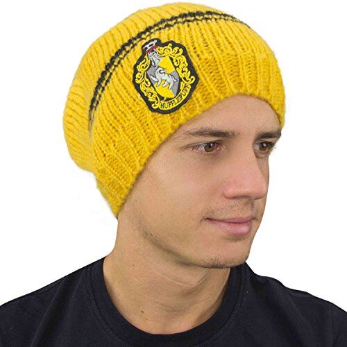 Cinereplicas Harry Potter Cappello Caduto Licenza Ufficiale Casa Hufflepuff Giallo e Nero