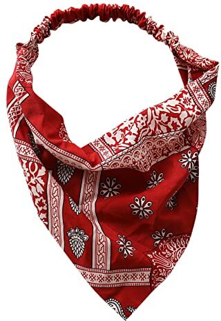 Generico Bandane per floreali Fazzoletto da donna Bandana da donna Sciarpa per con stampa Triangolo Fazzoletto per con cravatte Sciarpa per la Cerchietti Grossi (D, One Size)