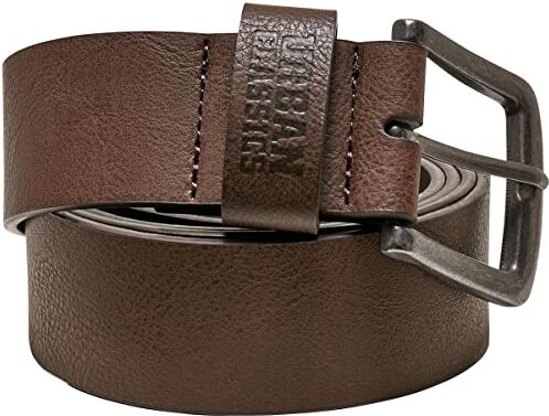 Urban Classics Leather Imitation Belt, Cintura Unisex Adulto, Marrone (Brown), XL