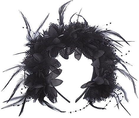 HNsdsvcd Cerchietto per capelli da donna con fiore simulato alla moda fatto a mano Halloween cerchietto per capelli accessori per capelli da donna fascia per fiori fascia per capelli per Halloween fascia per