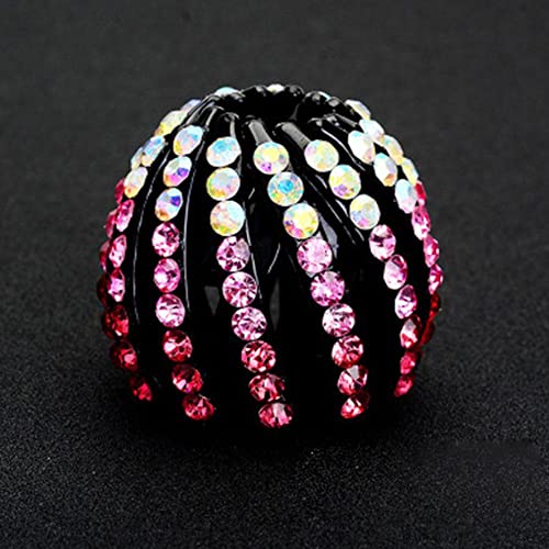 Generic Cristallo Uccello Nido Palla Capelli Artigli Per Ragazze Strass Capelli Cravatta Pigro Tornante Fisso Capelli Coda di Cavallo Alta W0F0 Clip Cravatta Grab