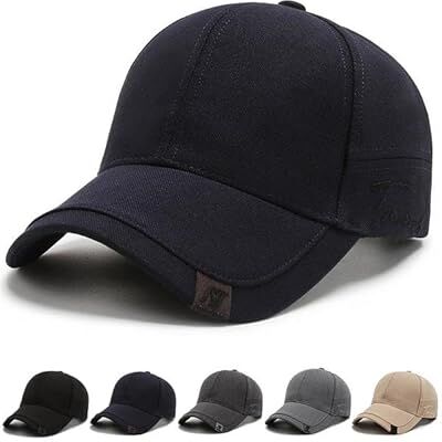 Joligiao Cappello Baseball Uomo Cappello da Baseball Traspirante Cotone Casuale Regolabile Cappellino Unisex da Baseball Cappellino Cappellino Uomo con Visiera Trucker Hat Blu Scuro Taglia Unica