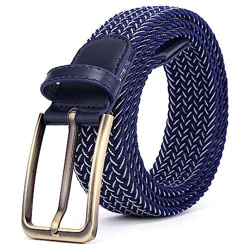 BOZEVON Cintura Elasticizzata Intrecciata Cinture in Tessuto Casual Unisex Cintura Casual Vintage Cinturone Stretch Cinta Regolabile per Uomini e Donne