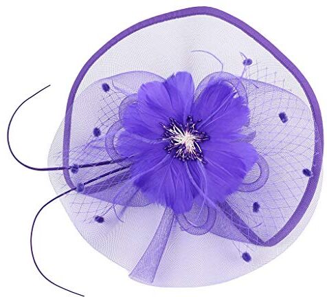 YWSTYllelty Fascia per Skincare DonNera Cocktail Party Hat Wedding Fascinators Hair Clip Ragazza Hairpin Tea Headband Cerchietti Bambina 2 Anni