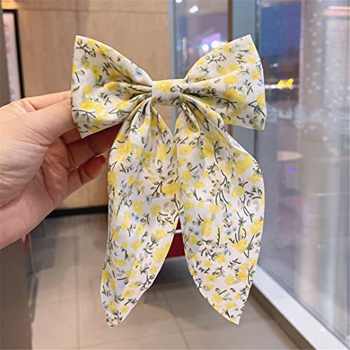 Suwequest Fiori Grandi Fermagli Per Capelli Barrettes Annodato Lungo Nastro Chiffon Tornante Per Le Donne Ragazze Accessori Per Capelli Stile Cerchietto Stile 9