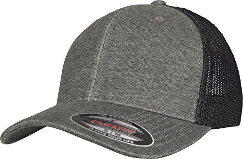 Flexfit Retro Trucker Cap, Khaki/Black Mesh, L/XL