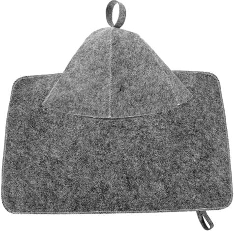 Ciieeo 1 Set Cappello Da Sauna in Feltro Cuffia Per Sauna Cappello Da Sauna Per Fare Il Bagno Cappello Da Sauna Per Sauna Panno in Feltro Uomo Portatile Cuffia Per Asciutti