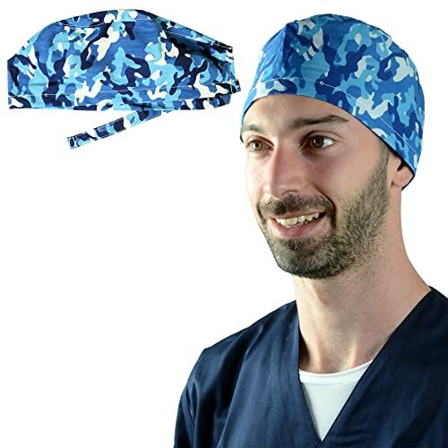 GIMA CAPPELLINO FANTASIA Militare blu Taglia media (M), consigliata per uomo e donna con capelli corti o medio-lunghi.