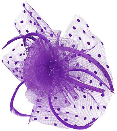 YWSTYllelty Fascette Capelli Flower Fascinators Cocktail for Hat Headwear Women Party Top Tea Headband Fascia Bambina 10 Anni