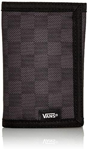 Vans Slip, Accessorio Da Viaggio Portafoglio A Tre Pieghe Uomo, Colore: Nero Carbone, Taglia Unica