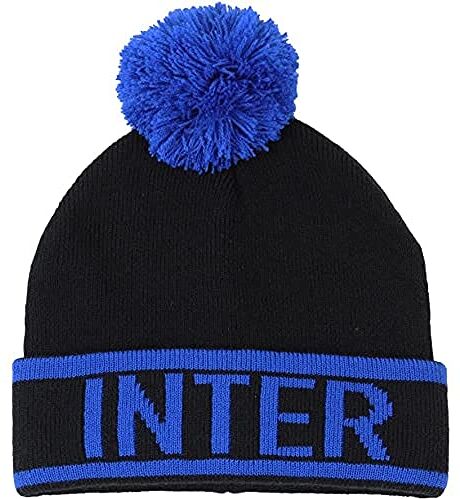 Inter , Cappello Unisex-Adulto, Nero, Free Size(S-XL)