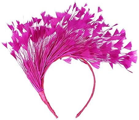 Windsfinr Fascinator per matrimoni, in sinamay, colore: verde, rosa, per matrimoni, cocktail, tè, feste, matrimoni, gare, regali di compleanno per donne, decorazioni natalizie