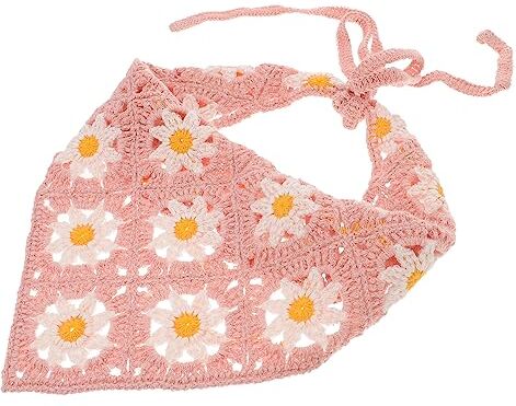 minkissy Foulard con fiori in jersey sciarpa in raso fasce per capelli da donna sciarpa per capelli bandana bandana per donne sciarpa elastica per la testa sciarpa fasce per capelli floreali donna