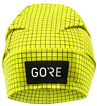 GORE WEAR Berretto leggero unisex Grid, Taglia unica, Giallo neon/Nero