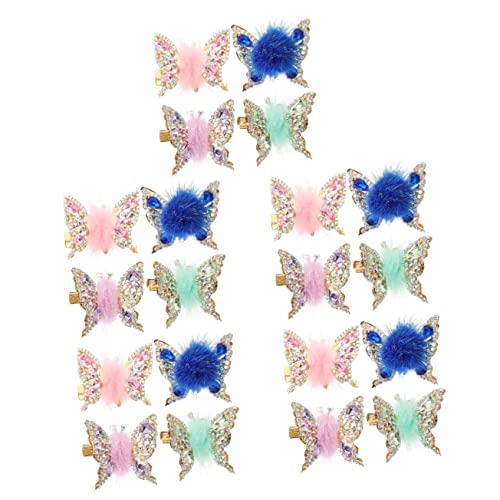 FRCOLOR 20 Pz Forcina Per Bambini Perline Fermaglio Per Capelli Strass Capelli Clip A Coccodrillo Fluttuante Fermagli Capelli Nappa Forcina Diademi Per Strass Copricapo Ragazze Modellare Clip