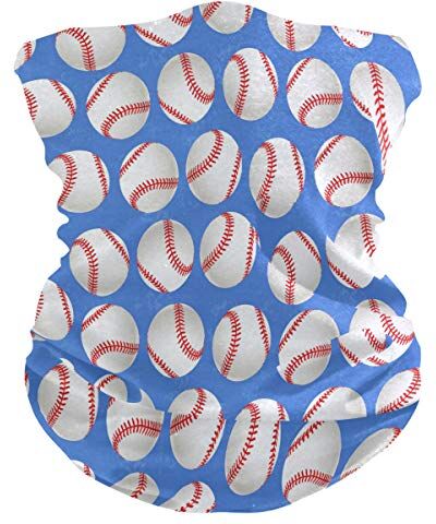 QMIN Fascia sportiva da baseball modello bandana protezione viso solare collo ghetta magica sciarpa passamontagna copricapo per donne, uomini, ragazzi e ragazze