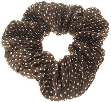 Glitz4Girlz Fascia elastica dei capelli di Bobble dei capelli del tessuto del punto dell'increspatura di Brown