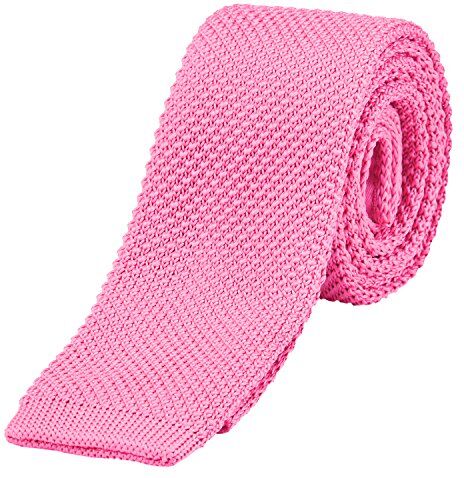 DonDon Cravatta Uomo fatta a maglia 5 cm rosa