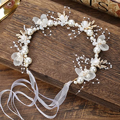 Brateuanoii Accessori per Capelli Gioielli da Sposa, Forcine da Sposa Fermagli, Diadema di Perle da Donna, per Donne, Spose, Damigelle D'onore, Accessori per Capelli per Ragazze di Fiori