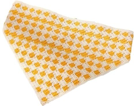 OSKOUR Copricapo fatto a mano Modello fiore del sole Crochet Capelli Bandana Sciarpa per capelli Fasce a triangolo Fascia per capelli all'uncinetto Fazzoletto per la testa per le donne Ragazze