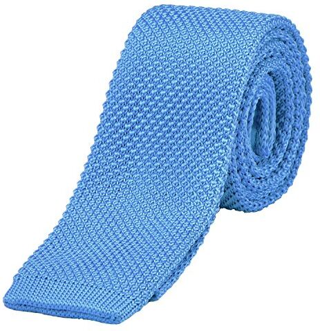 DonDon Cravatta Uomo fatta a maglia 5 cm blu