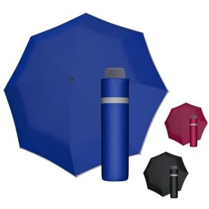 Doppler Ombrello Mini Light Up Reflex in blu I Ombrello con bordo riflettente I Ombrello tascabile portatile I Mini ombrello con borsa portaombrelli I Ombrello tascabile leggero da viaggio Doppler Ombrello Mini Light Up Reflex in blu I Ombrello con bordo riflettente I Ombrello tascabile portatile I Mini ombrello con borsa portaombrelli I Ombrello tascabile leggero da viaggio