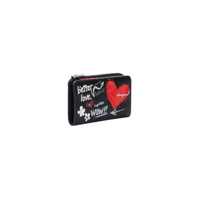 Desigual Portafoglio Donna Nero One Size Desigual Portafoglio Donna Nero One Size