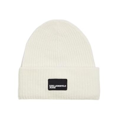 Lagerfeld Donne Patch Long Beanie Bianco One size Lagerfeld Donne Patch Long Beanie Bianco One size