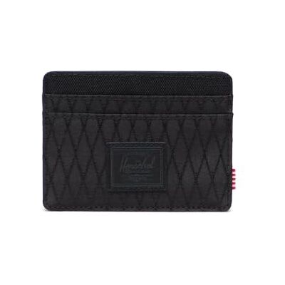 Herschel Porta carte Charlie, Black Diamond/Nero Herschel Porta carte Charlie, Black Diamond/Nero
