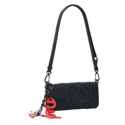 Desigual borsa a tracolla pochette Mone All Mickey Julia Clutch Black nero Desigual borsa a tracolla pochette Mone All Mickey Julia Clutch Black nero