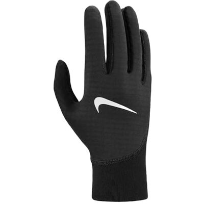 Nike Therma-Fit Pacer Sphere Midweight RG Guanti da corsa da donna Black/Black/Silver L Nike Therma-Fit Pacer Sphere Midweight RG Guanti da corsa da donna Black/Black/Silver L