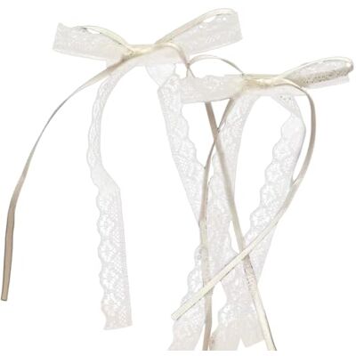 Mirweon Fermaglio per capelli con fiocco in pizzo a nastro lungo InsStyle Hairpin Ragazza Barrettes Archi Femminile Coda di cavallo Ornamenti Bowknot Fermagli per capelli Mirweon Fermaglio per capelli con fiocco in pizzo a nastro lungo InsStyle Hairpin Ragazza Barrettes Archi Femminile Coda di cavallo Ornamenti Bowknot Fermagli per capelli
