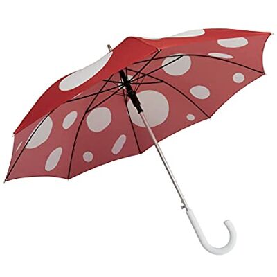 Fisura Ombrello grande"Seta". Ombrello giovanile rosso. Ombrello automatico con pulsante. Ombrello antivento resistente. 106 centimetri di diametro. Fisura Ombrello grande"Seta". Ombrello giovanile rosso. Ombrello automatico con pulsante. Ombrello antivento resistente. 106 centimetri di diametro.