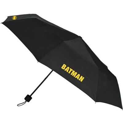 safta BATMAN GAME OVER Ombrello pieghevole manuale, 8 pannelli, aste metalliche, comodo e versatile, qualità e resistenza, 24-56 cm, materiale poliestere, Nero, M, Casual safta BATMAN GAME OVER Ombrello pieghevole manuale, 8 pannelli, aste metalliche, comodo e versatile, qualità e resistenza, 24-56 cm, materiale poliestere, Nero, M, Casual