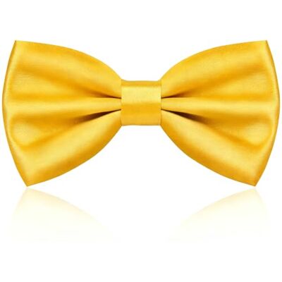 URAQT Papillon Uomo, Regolabile con Gancio in Tinta Unita-Giallo Oro Cravatta a Farfalla Pre-legati per Bambini e Adulti, Già Annodato in Diversi Colori per Feste e Matrimonio URAQT Papillon Uomo, Regolabile con Gancio in Tinta Unita-Giallo Oro Cravatta a Farfalla Pre-legati per Bambini e Adulti, Già Annodato in Diversi Colori per Feste e Matrimonio