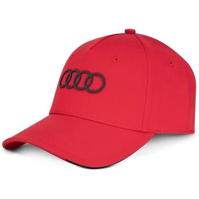 Audi collection Audi Berretto da Baseball con Anelli, con Logo, Colore: Rosso, Colore: Rosso, Taglia Unica Audi collection Audi Berretto da Baseball con Anelli, con Logo, Colore: Rosso, Colore: Rosso, Taglia Unica