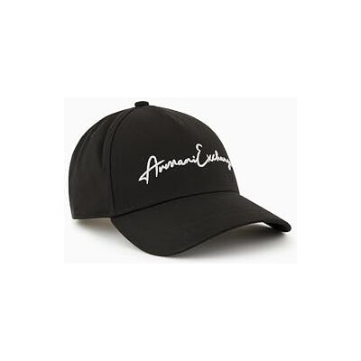 Armani Cintura in Pelle con Logo Argento da Uomo, Nero, Taglia Unica Armani Cintura in Pelle con Logo Argento da Uomo, Nero, Taglia Unica