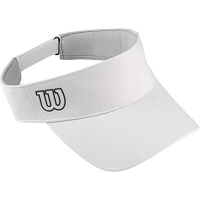 Wilson Ultralight Visor, Visiera Unisex, Poliestere/Spandex, Bianco, Taglia Unica, Wilson Ultralight Visor, Visiera Unisex, Poliestere/Spandex, Bianco, Taglia Unica,