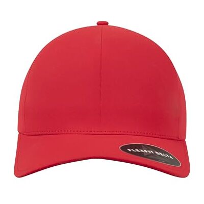 Flexfit Delta Baseball Cap, Unisex Basecap aus Polyester für Damen und Herren, ohne Naht, wasserabweisend, red, S/M Flexfit Delta Baseball Cap, Unisex Basecap aus Polyester für Damen und Herren, ohne Naht, wasserabweisend, red, S/M