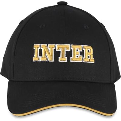Inter Cappellino College 1908, Cappello con Visiera Estivo con Logo Ufficiale, Cappellino Uomo o Donna, Unisex, Nero Inter Cappellino College 1908, Cappello con Visiera Estivo con Logo Ufficiale, Cappellino Uomo o Donna, Unisex, Nero