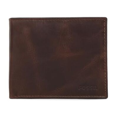 Fossil Derrick Set di portafogli in pelle o poliestere per uomo, 11.4 cm L x 2.5 cm W x 9.5 cm H, Marrone caramello Fossil Derrick Set di portafogli in pelle o poliestere per uomo, 11.4 cm L x 2.5 cm W x 9.5 cm H, Marrone caramello