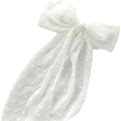 ZWWAAZHF Fermaglio per capelli con fiocco a molla, per tenere saldamente i capelli con elegante design rotondo a pois ZWWAAZHF Fermaglio per capelli con fiocco a molla, per tenere saldamente i capelli con elegante design rotondo a pois