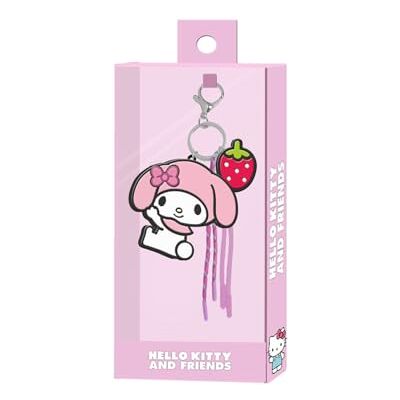 HELLO KITTY My Melody Face-Portachiavi Charm, Rosa, 7 x 7 cm HELLO KITTY My Melody Face-Portachiavi Charm, Rosa, 7 x 7 cm