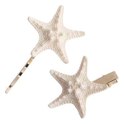 Ijksbehjf 2 fermagli per capelli a forma di stella, dal design naturale, leggeri, per donne, spiaggia, matrimoni, feste, abiti quotidiani, accessori per capelli marini naturali Ijksbehjf 2 fermagli per capelli a forma di stella, dal design naturale, leggeri, per donne, spiaggia, matrimoni, feste, abiti quotidiani, accessori per capelli marini naturali